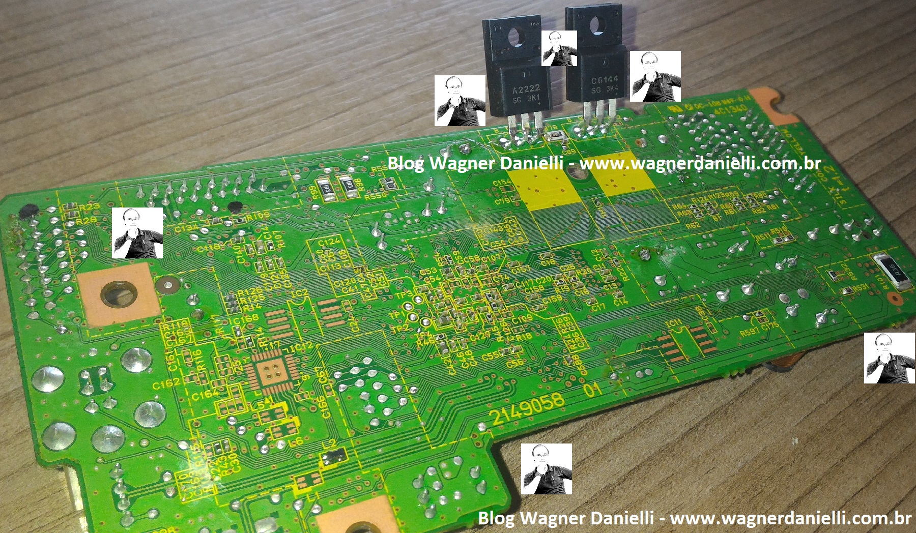 Placa Logica L355 e XP214 blog Wagner Danielli